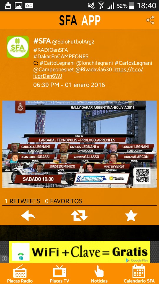 TribunaDeporOK's tweet image. Les presentamos nuestra app. #SFAapp donde pueden encontrar, de manera organizada placas de radio y tv, y noticias