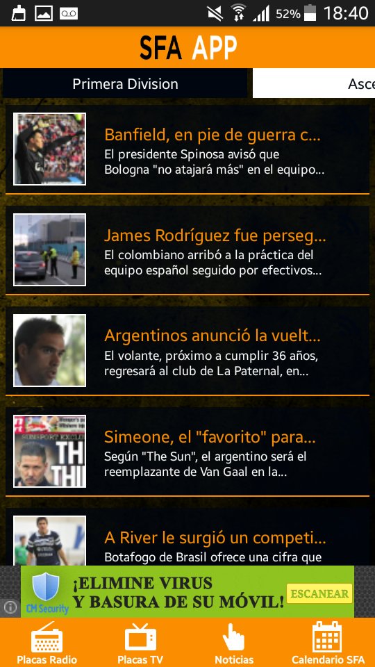TribunaDeporOK's tweet image. Les presentamos nuestra app. #SFAapp donde pueden encontrar, de manera organizada placas de radio y tv, y noticias