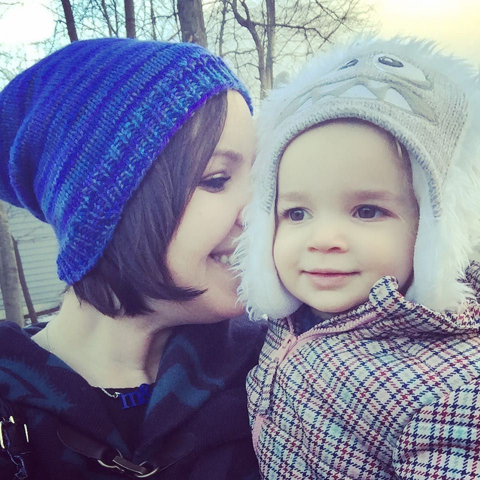 That face. *Awesome handmade hat made by Grandma Maxine! ift.tt/1kyTFJN