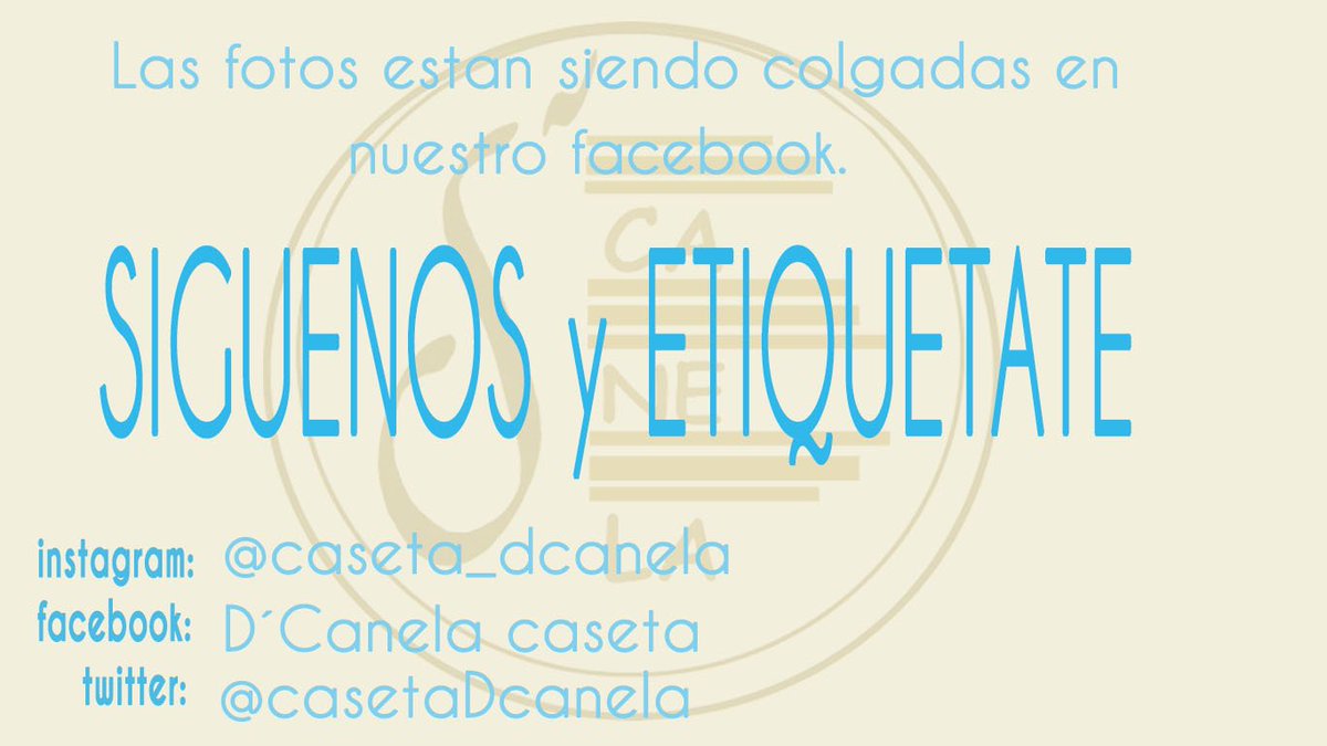 Enlace a nuestro facebook: facebook.com/people/DCanela…