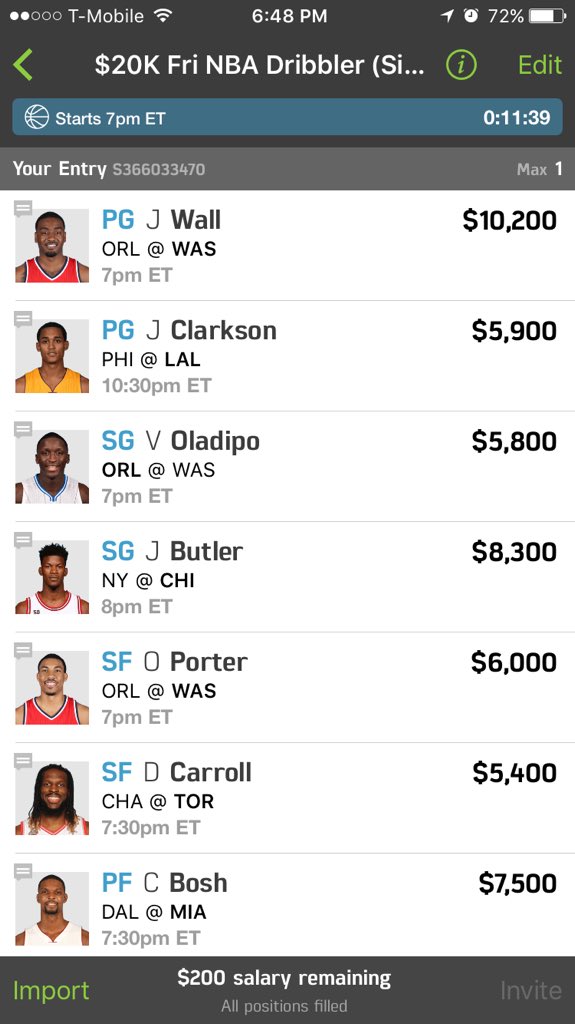 DFScashking's tweet photo. #fanduel #main #dfs https://t.co/PLLQqEqJBS