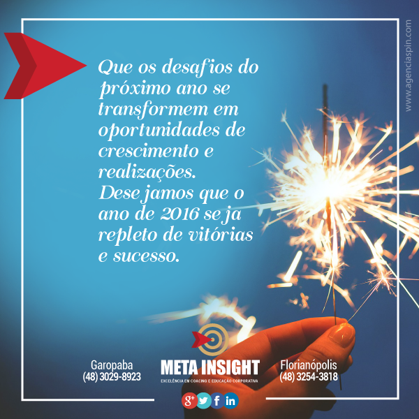 MetainsightBR's tweet photo. #AnoNovo: #NovosDesafios e #Realizações para #2016 - #MetaInsight #coaching https://t.co/GfHtW5G4Uq
