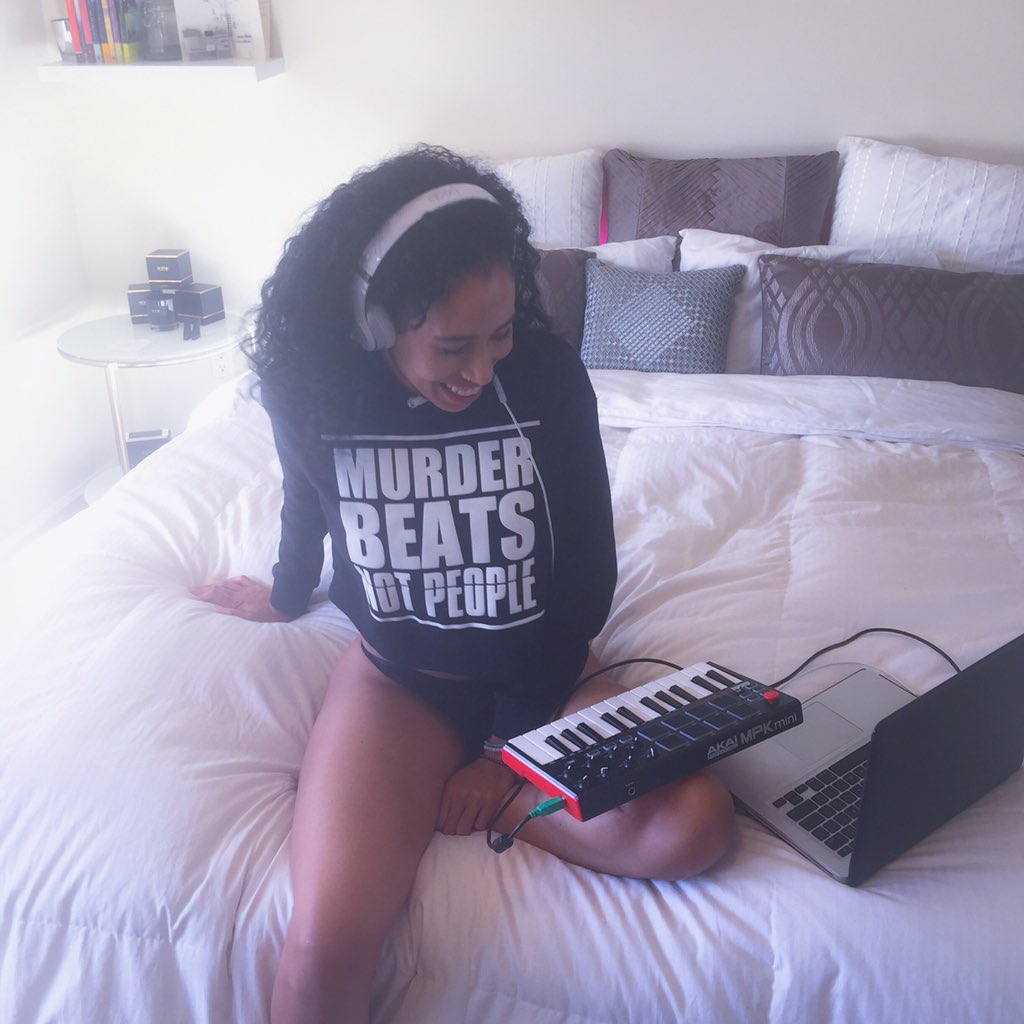 KayCola's tweet photo. It's still Murder Beats Not People in 2016. I will uplift teach awaken unite &amp; heal the people w/ my music this yr. https://t.co/ElTmIlcDKW