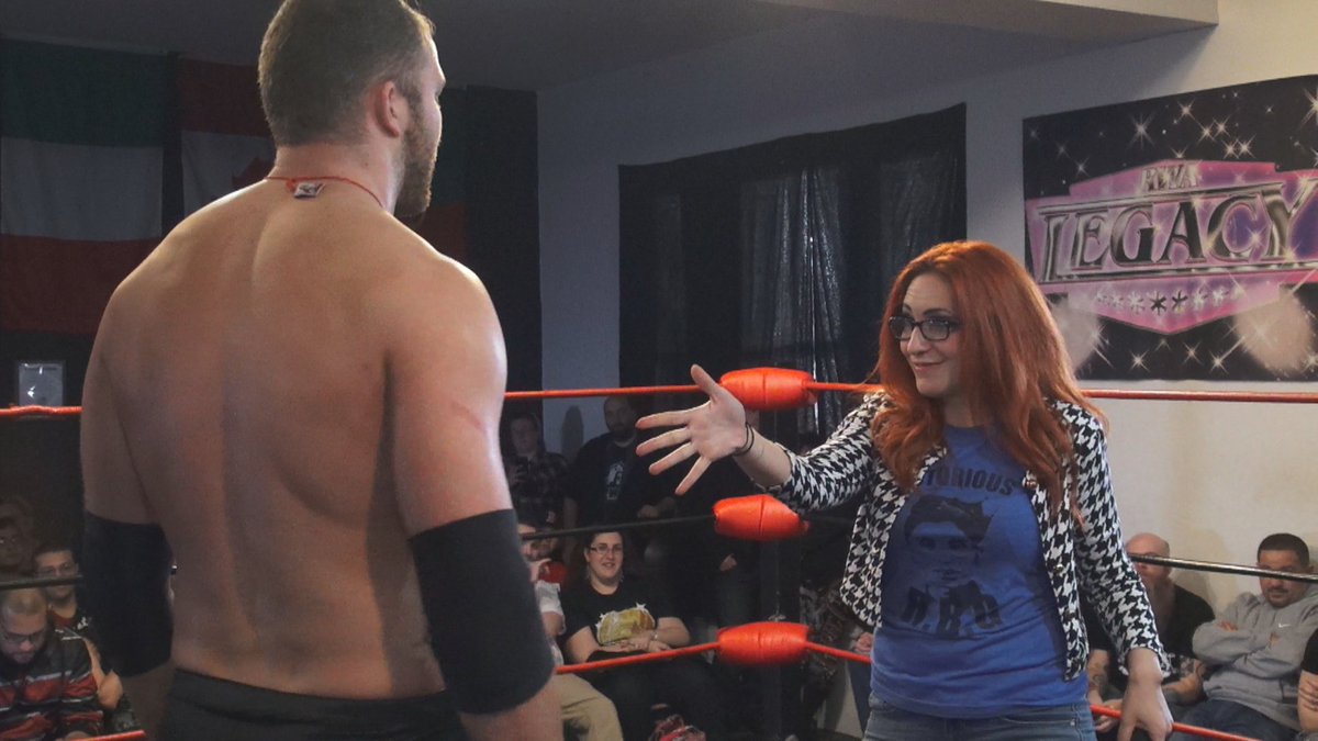 tctapes's tweet photo. #SecretShowsMatter and I guess guest commentator for the day @itsvedatime had a proposition for @AdrenalineRRush! https://t.co/NjL33qEo4b