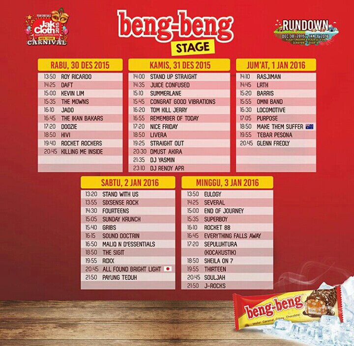 Today!!!
<a href="/CJRisCJR/">CJR</a> <a href="/SUNDAYKRNCH/">SUNDAYKRNCH</a> <a href="/fourteensmusic/">FOURTEENS OFFICIAL</a> 
@JAKCLOTH 2016 Plaza GBK Senayan
#4TSKCJRjakcloth