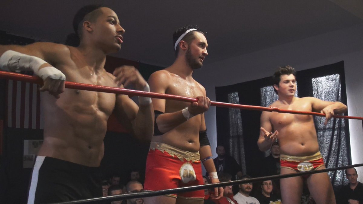 tctapes's tweet photo. #SecretShowsMatter main event! @Da_Hoodz, @PyrOisHooD1 & @StoneMan_26 vs. @allgoodag, @camzagami & @Kidccasanova https://t.co/5QuckPMSPk