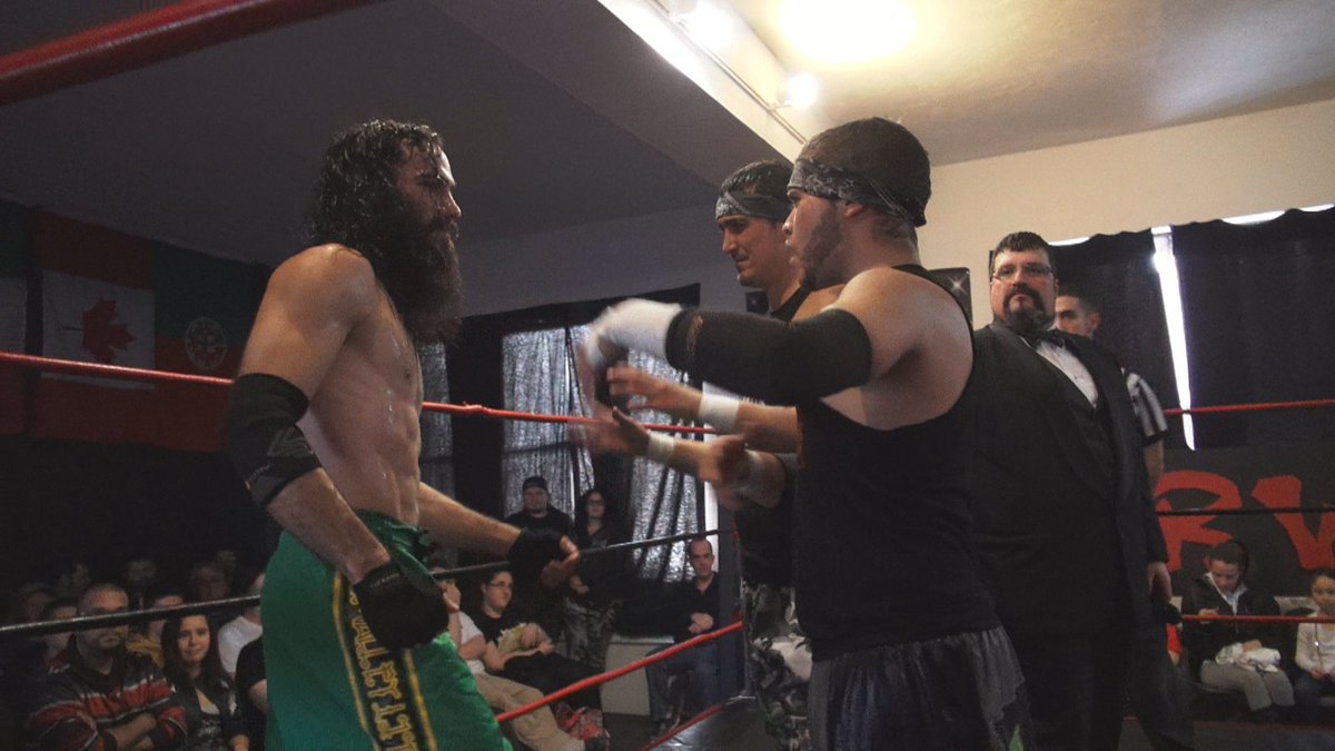 tctapes's tweet photo. #SecretShowsMatter main event! @Da_Hoodz, @PyrOisHooD1 & @StoneMan_26 vs. @allgoodag, @camzagami & @Kidccasanova https://t.co/5QuckPMSPk