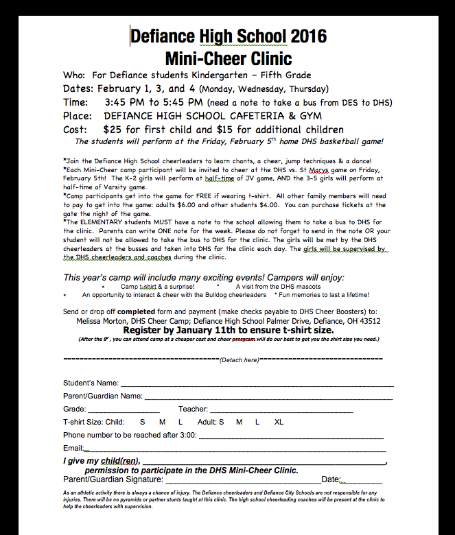 2016 Cheer Clinic hosted by DHS cheerleaders. Spread the cheer to future Bulldog cheerleaders! #inspire #CheerFuture