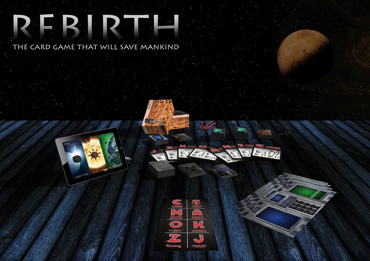 RebirthGame2015's tweet photo. Rebirth - The card game that will save mankind
Live now on @kickstarter 
https://t.co/DRMiDSq9AD https://t.co/bnYjdb5bJx