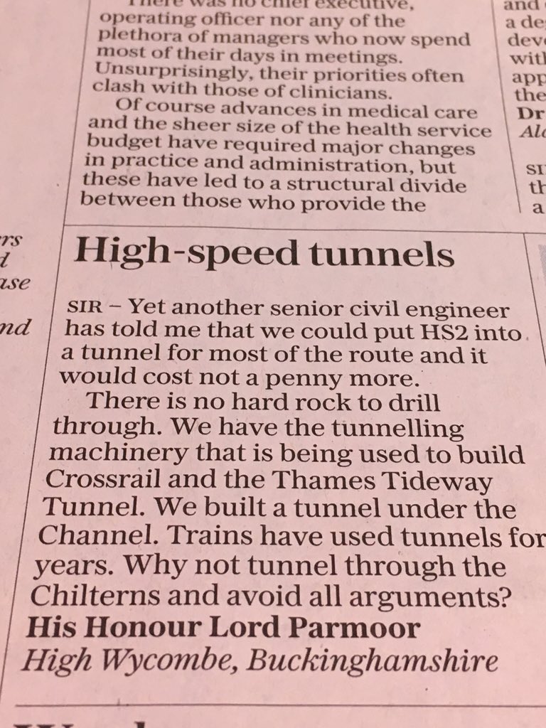 <a href="/CCGSTOPHS2/">CCG</a>: #hs2 #tunnel @CherylGillanMP  telegraph letter - Chiltern tunnel at neutral cost...