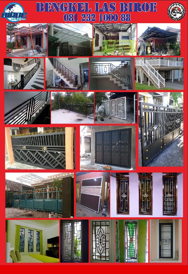 BengkelLASBiroe's tweet photo. @MLGraya  kami menerima pesanan pagar minimalis, kanopi, tralis railing tangga, neonboks,reklame dll 081232100088 https://t.co/sl8QJXtvO4