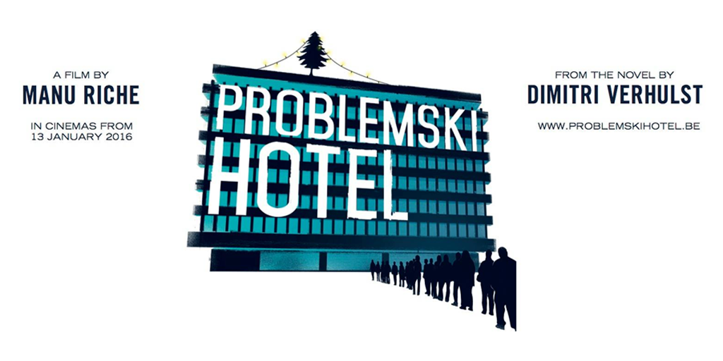 Euroscoop_BE's tweet photo. Problemski Hotel, gebaseerd op het boek van Dimitri Verhulst, gaat op 6/1 in avant-première in Genk! Kom je kijken? https://t.co/bUoApI41re
