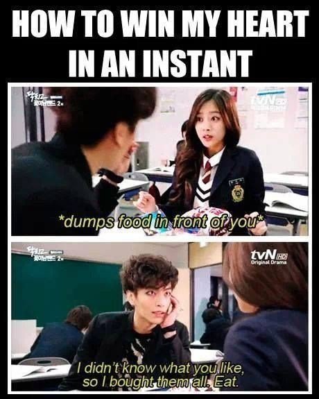 MaknaeSarah's tweet photo. I never know how to start off with a new social media page... How about a funny picture? #HowToWinMyHeart #KDrama https://t.co/n9BLXavFCv