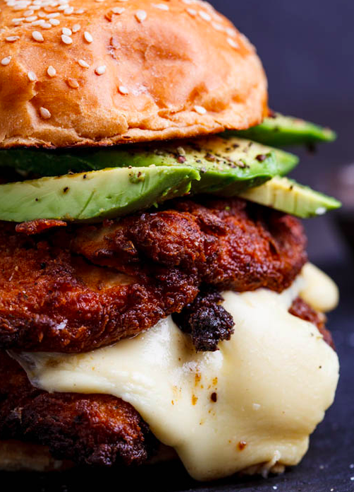 ItsFoodPics's tweet photo. Fried chicken mozzarella burger! https://t.co/sGKxlP7mri