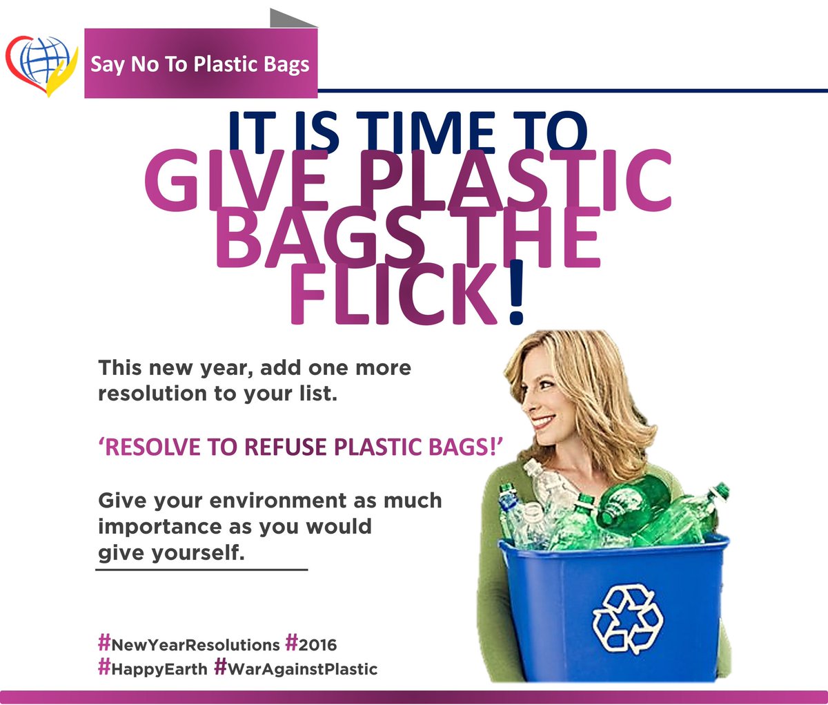 lovethyworld_'s tweet photo. Love Thy World wishes everyone a happy and a plastic free new year!
#2016 #NewYearResolutions #WarAgainstPlastic https://t.co/zEyjwTr7uQ