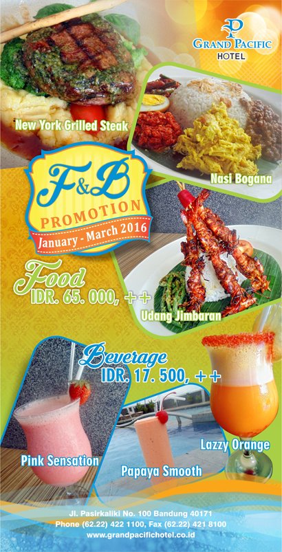 grand_pacific's tweet photo. FOOD &amp; BEVERAGE PROMOTION JANUARY - MARCH 2016, FOOD IDR 65 K ++, BEVERAGE IDR 17,5 K ++ https://t.co/ub6f07Tot8