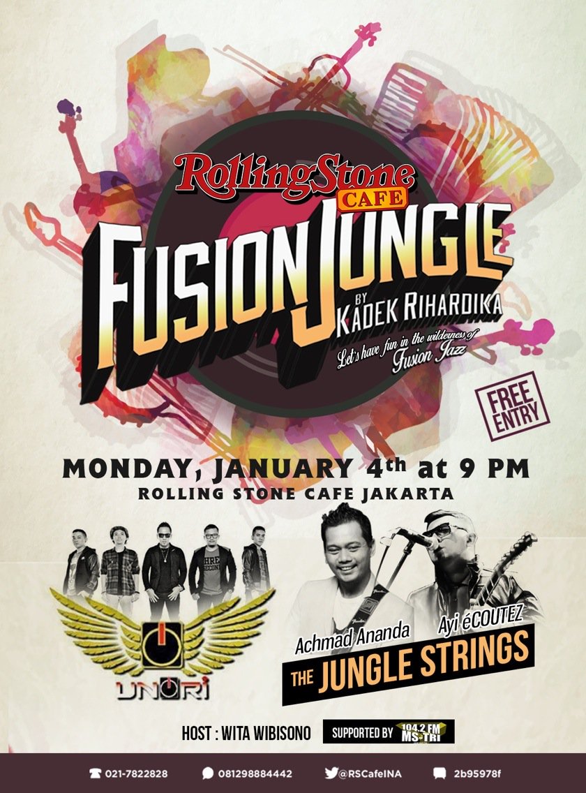 TONITE! 9 PM <a href="/thefusionjungle/">Fusion Jungle</a> at @RSCafeINA <a href="/unoriband/">UNORI</a> <a href="/ayi_ecoutez/">Ayi-écoutez!</a> <a href="/AchmadAnanda/">Achmad Ananda</a> <a href="/kadekrihardika/">Kadek Rihardika</a>  <a href="/CurlyWiL/">wita wibisono</a>