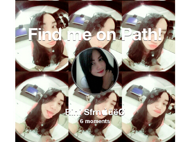 Find me on #Path now! Go to: path.com! #thepersonalnetwork