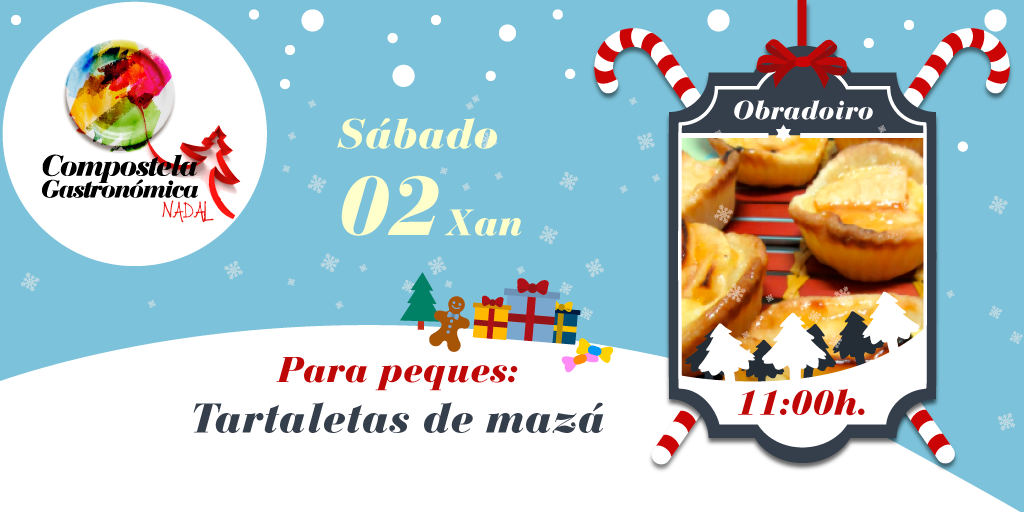 ComposGastro's tweet photo. 🔔  En 1/2 hora comeza o obradoiro para peques: "Tartaletas de mazá" https://t.co/gIKiiada95 https://t.co/VMuaJprtA7