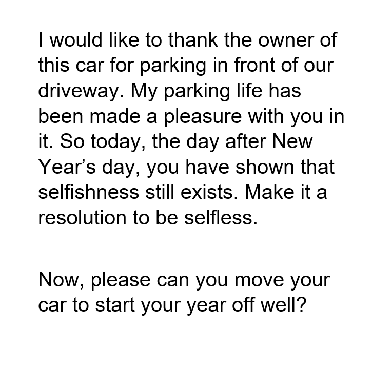 Pierrari458's tweet photo. Someone parked in front of my driveway so I put this note on their windshield. #rekt #GetRekt #rektangle https://t.co/t4gtaWbVFn