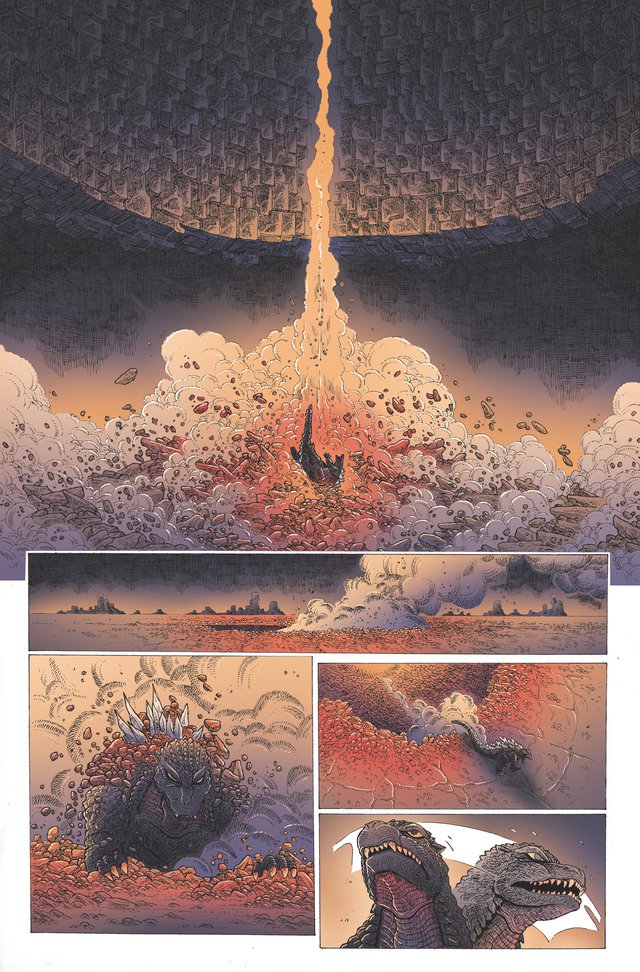 IDW発行の『GODZILLA IN HELL』
地獄を彷徨うゴジラとかIDWの中でもかなり飛ばしたストーリ展開ぽくてすごく気になる。画像の碑文は地獄の門で有名な「この門をくぐる者、一切の希望を捨てよ」。