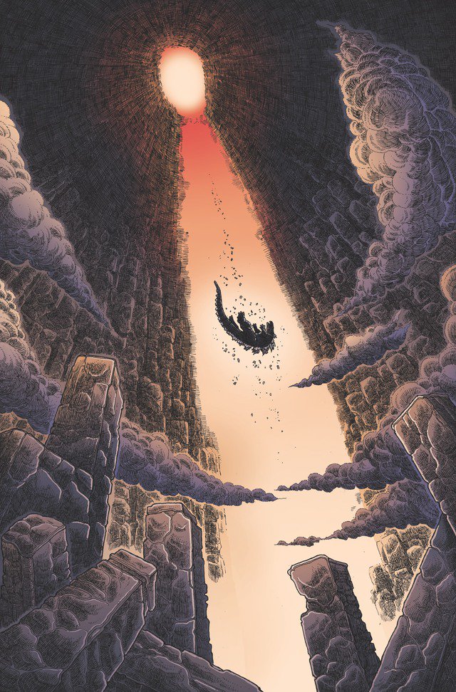 IDW発行の『GODZILLA IN HELL』
地獄を彷徨うゴジラとかIDWの中でもかなり飛ばしたストーリ展開ぽくてすごく気になる。画像の碑文は地獄の門で有名な「この門をくぐる者、一切の希望を捨てよ」。