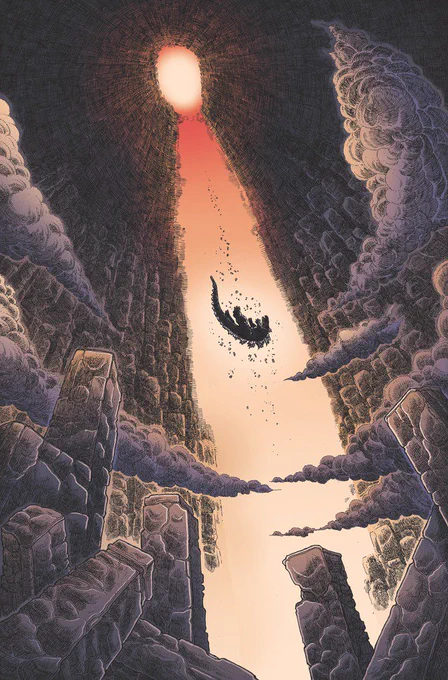 IDW発行の『GODZILLA IN HELL』
地獄を彷徨うゴジラとかIDWの中でもかなり飛ばしたストーリ展開ぽくてすごく気になる。画像の碑文は地獄の門で有名な「この門をくぐる者、一切の希望を捨てよ」。 