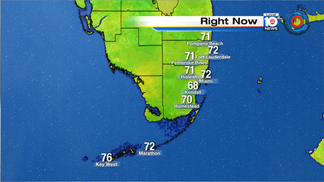 Good morning South Florida! Here's a look at current temperatures across the area early this Saturday. https://t.co/Ol960aFHUx