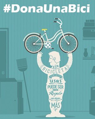 serbicis's tweet photo. En estas fechas de regalos #Donaunabici que ya no uses y @AngelsByBike o #Bicisparatodas las arreglan y regalan https://t.co/be4ZMig0kQ