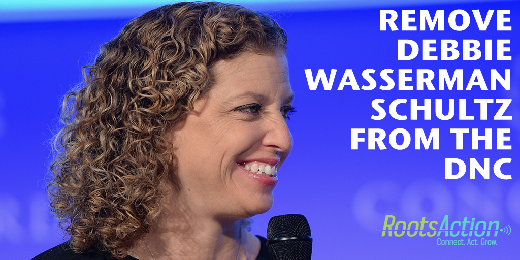 WaspRecords's tweet photo. RT to tell @TheDemocrats to remove Debbie Wasserman Schultz https://t.co/eDlTbn667p Act w/ @Roots_Action https://t.co/qcP6w08hzV