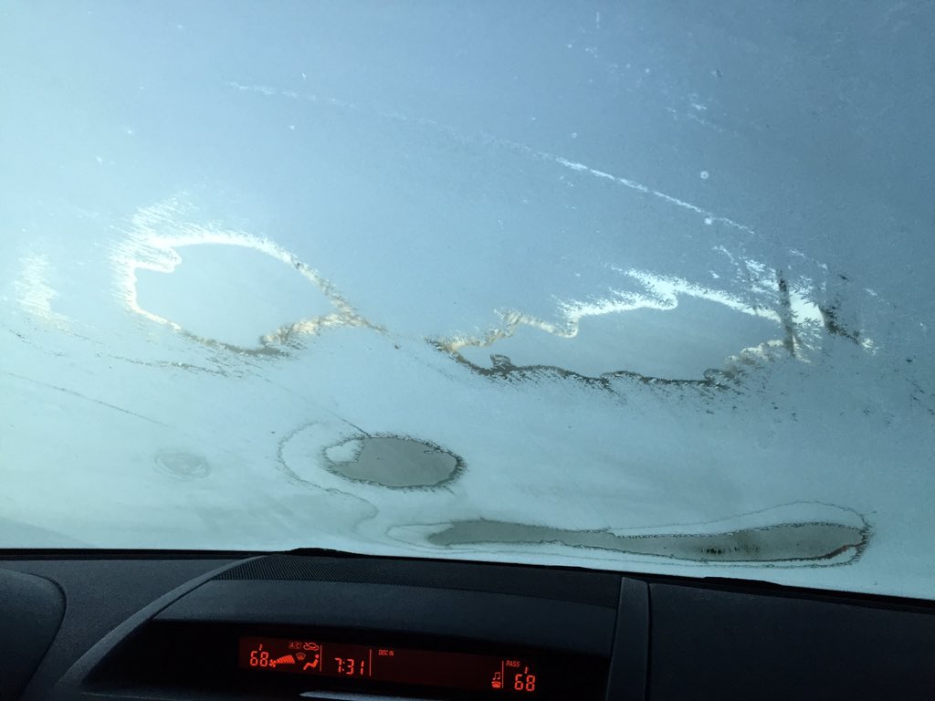 DatsiCat's tweet image. Old man winter finally made an appearance on my car this morning! #finallycold