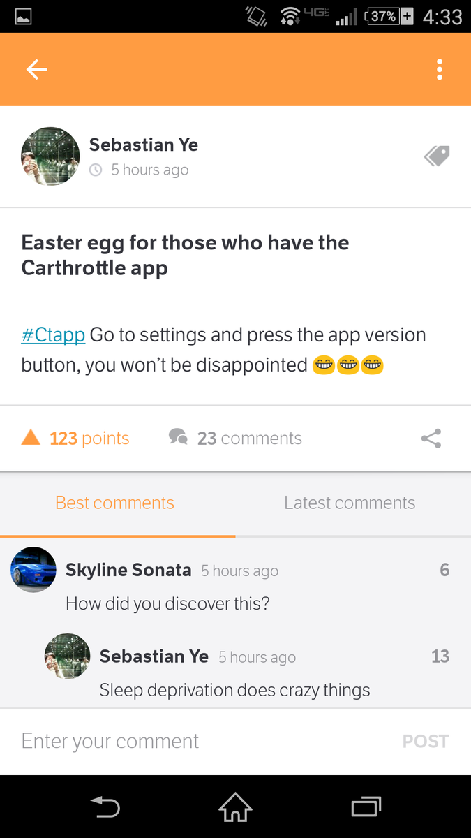 CarThrottle's tweet photo. If you haven't tried this yet, you should. #CTapp https://t.co/muRztSWD0j