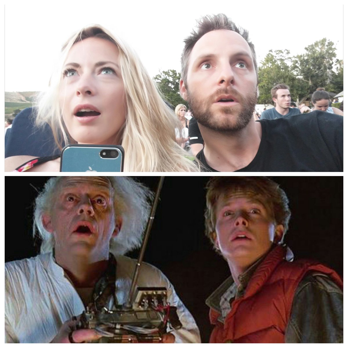 Ready for some <a href="/BacktotheFuture/">Back to the Future™</a> with Doc and Marty at <a href="/Galileo_Cinema/">The Galileo Open Air Cinema</a>. Docs trying 2 Tweet with his old phone