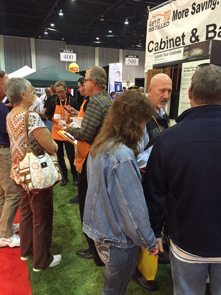 Jim and David, HDI consultants doing their best representing THD at the Tampa Home Show..."great job, team!"