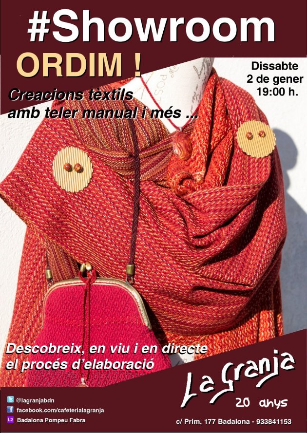 lagranjabdn's tweet photo. Tot a punt per el #SHOWROOM d'aquesta tarda amb @Blancafaldabo i #Ordim @badalondia @bdncom #Badalona https://t.co/XPriX2KI7W