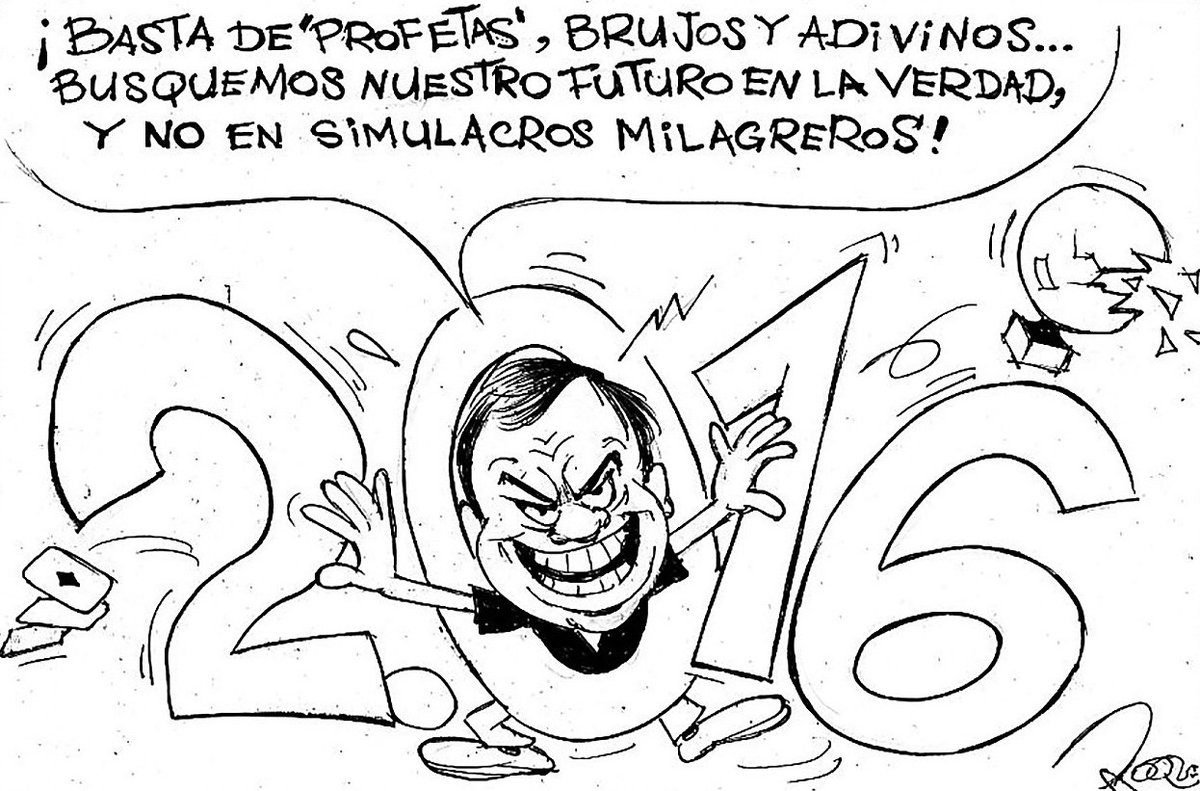 elcomerciocom's tweet photo. [ #Viñeta ] ¡Un Año Nuevo 'más nuevo'!; la #caricatura del día por Roque. » https://t.co/TezCylCeag https://t.co/0OZk624nU3