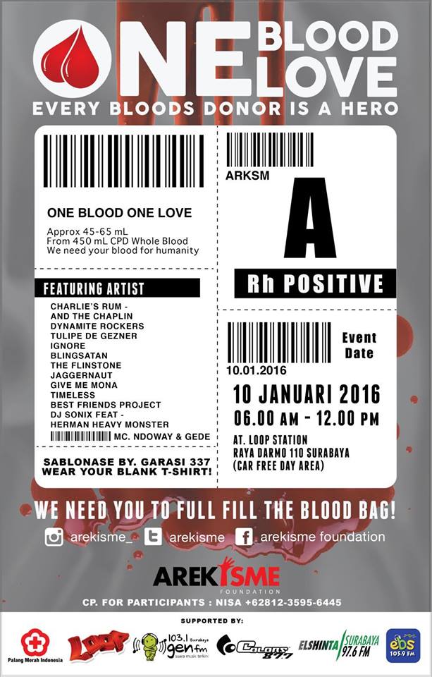 Ronascent's tweet photo. @Arekisme present: #OneBloodOneLove w/ @CharliesRum_SBY @Tulipedegezner @Ignore_ @Blingsatan_band @TFTofficial etc https://t.co/g7AL4OdNzk