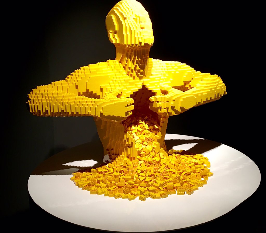 Metamorphosis of my journeys. <a href="/Artnathansawaya/">The Art of the Brick</a> #theartofthebrick #yellow #amazing