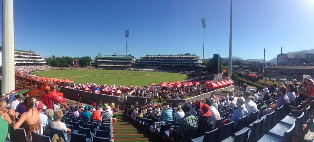 myWPCC's tweet photo. The view from the temporary stands. #mywpcc #SAvENG #ProteaFire https://t.co/9pR0e5dxl8