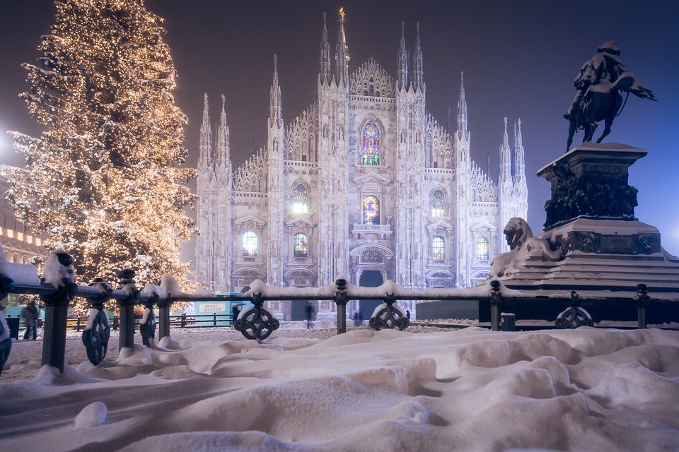 2016. Milan Dome After Snowfall Photography by © Alessio Mesiano. 