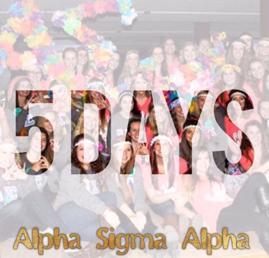 Let the countdown begin. 5 days until recruitment!! We can't wait to meet all the PNMs this week! #GoGreek