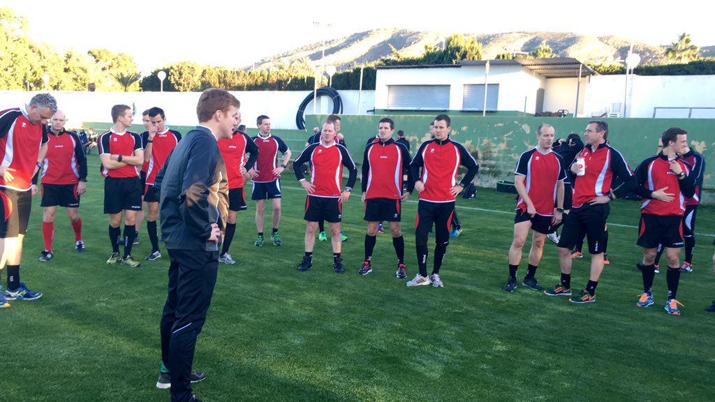 RoyalBelgianFA's tweet image. Premier entraînement sur le territoire espagnol pour nos arbitres ! #stagerefs