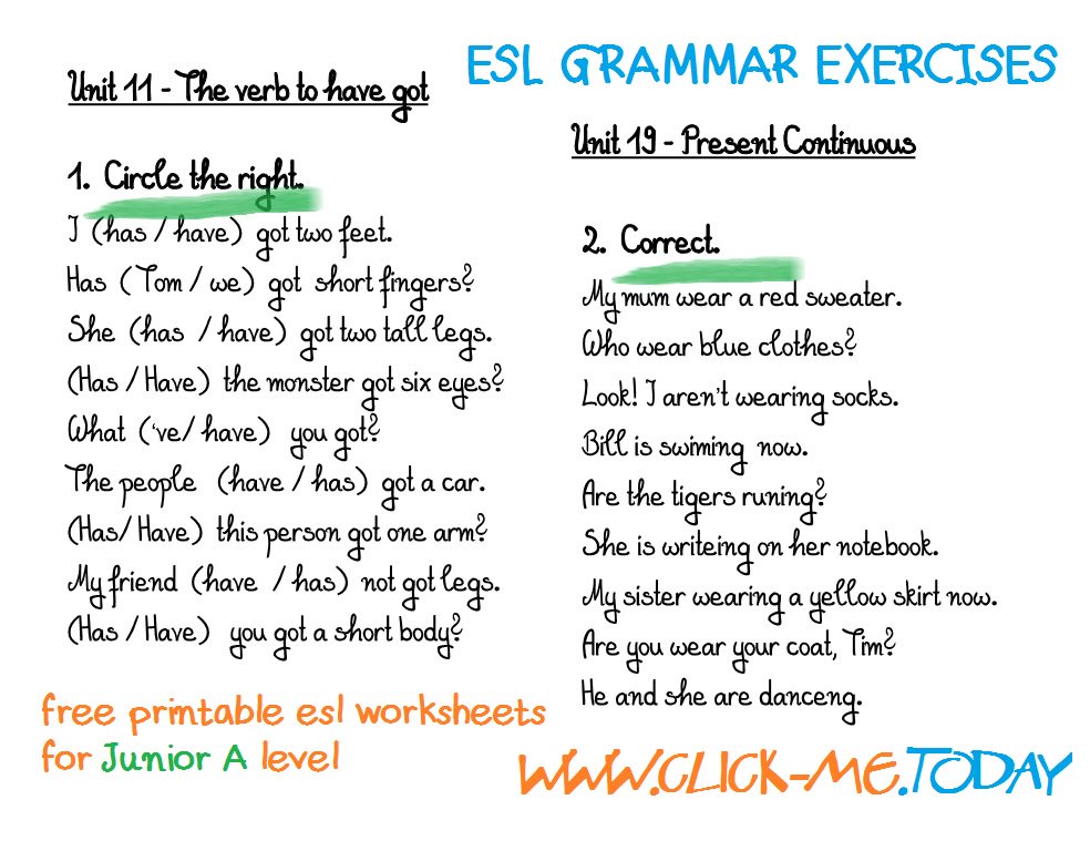 click me today on twitter grammar worksheets esl efl english beginners activities worksheets eslworksheets https t co abbg0yifzq https t co y5fn2i851b twitter