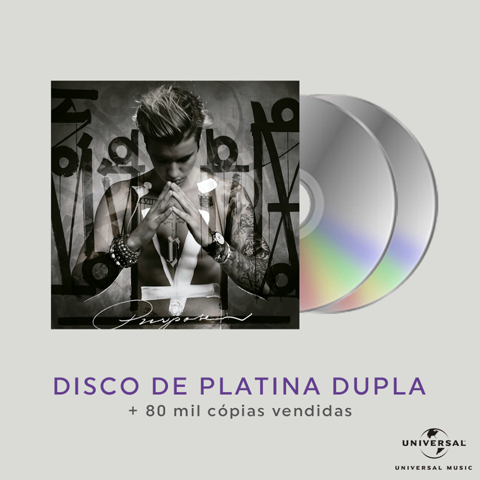 chartbrasil's tweet photo. Brazil certifications (@umusicbrasil): Purpose, @justinbieber - 2x Platinum (80,000) https://t.co/FdHTeB7OLA