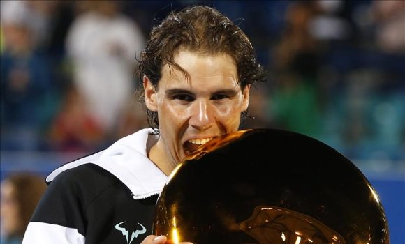 FansNadalARG's tweet photo. Nadal vs Raonic, final #MWTC2016 Campeón https://t.co/o54aTHzrHV