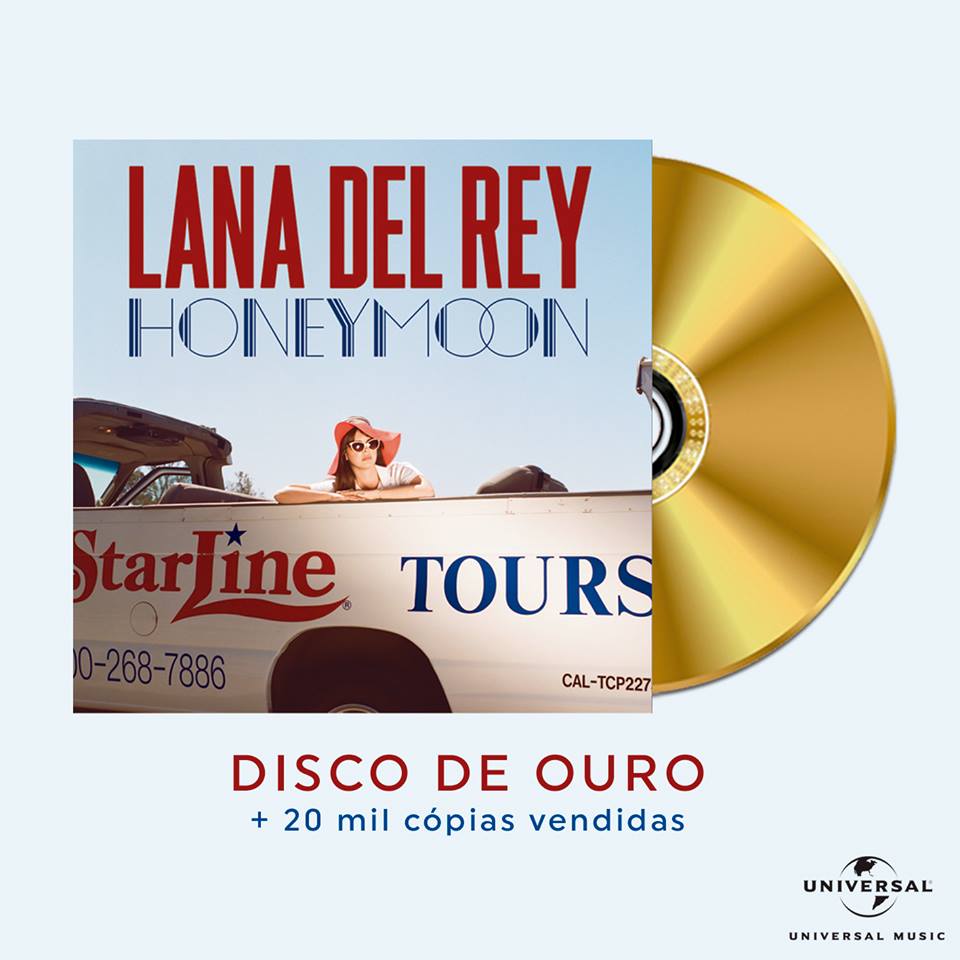 chartbrasil's tweet photo. Brazil certifications (@umusicbrasil): Honeymoon, @LanaDelRey - Gold (20,000 sales) https://t.co/neErsjwHg5