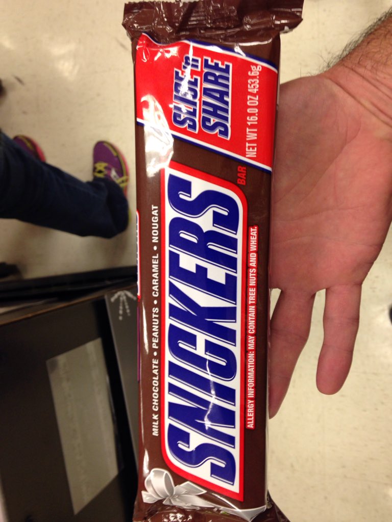 RussWright1's tweet photo. @timhawkinscomic This is the real fun size! 16 ounces of pure fun, Snickerloaf!!! https://t.co/41N6n5HCTQ