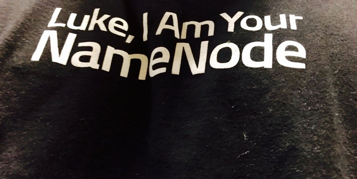 toddlew's tweet image. Workout wearing favorite shirt by @Cloudera. Starting new year off right #NameNode