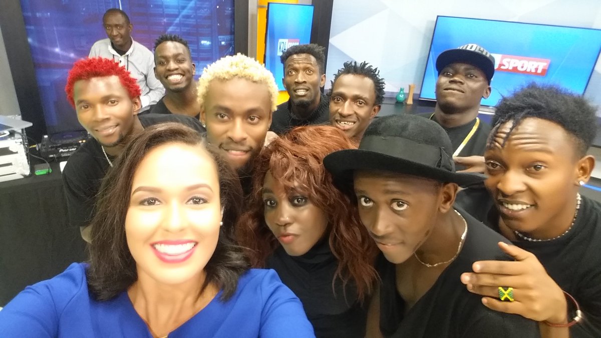 Karimi_Karen's tweet photo. #FBIDanceCrew in studio @K24Tv #Lifestlye.... I swear... my bones will ache after this ππ Stay Tuned https://t.co/ldHQv4lzBb