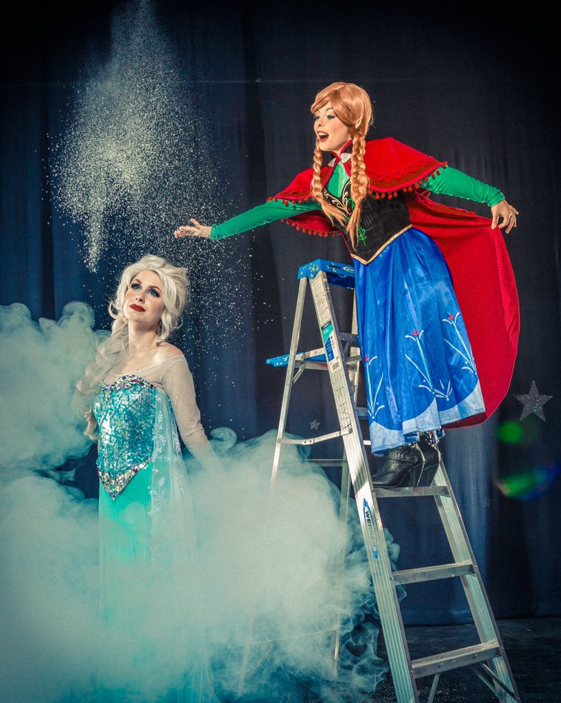 "Anna what are you doing." The snow Queen laughed at her sisters actions.